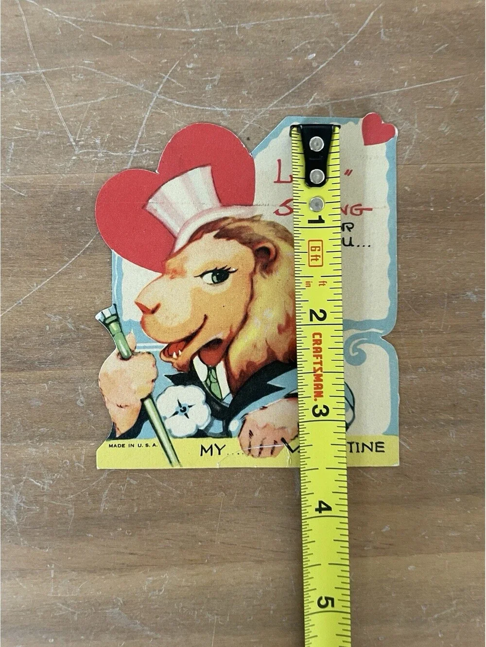 No Lion I’m Strong For You My Valentine Valentine Greeting Card